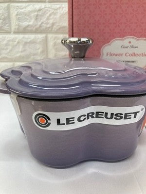 LE CREUSET FLOWER COLLECTION COCOTTE FLEUR 20CM BLUEBELL PURPLE 2.1L POT