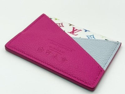 LOUIS VUITTON LV TAKASHI MURAKAMI CRISSCROSS CARD HOLDER M14091 BLACK