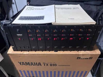 YAMAHA TX816 FM TONE GENERATOR MODULE TF1 X8 POWER TESTED FROM JAPAN AS IS