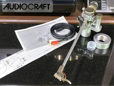 AUDIO CRAFT AC-4400 LONG TONE ARM (CB-3040 SPECIFICATIONS) WITH PHONO CABLE, ETC
