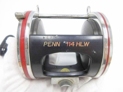 PENN 114HLW 6/0 WIDE SPOOL OCEAN FISHING TROLLING REEL MADE IN USA RED BLACK