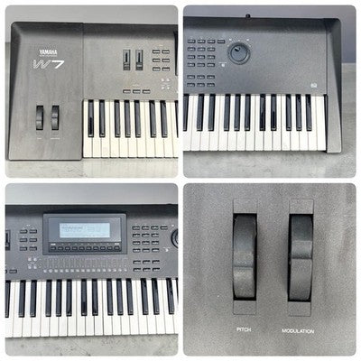 YAMAHA W7 WORKSTATION SYNTHESIZER 61-KEY AWM2 SEQUENCER TESTED FROM JAPAN