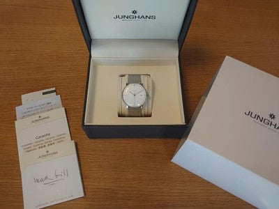 JUNGHANS 027/4002.44 MAX BILL AUTOMATIC MEN'S WRISTWATCH ROUND FACE GERMAN MADE
