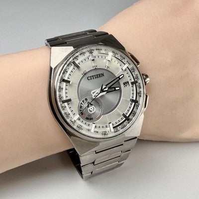 CITIZEN SATELLITE WAVE F100 T021085 ECO DRIVE TITANIUM RADIO CONTROLLED WATCH