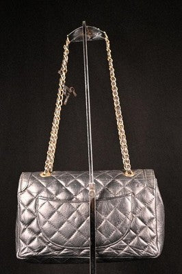 CHANEL MATELASSE CHAIN SHOUDER BAG COCO LOGO GOLD TONE METAL VINTAGE AUTHENTIC