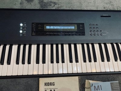 KORG M1 SYNTHESIZER SERVICED W/ NEW LEDS, BATTERY, MANUAL & CASE FROM JAPAN
