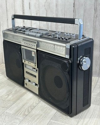 SHARP GF-505SB BOOMBOX RADIO CASSETTE MAINTENANCE COMPLETED FROM JAPAN