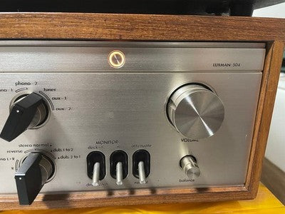 LUXMAN L-540 AMPLIFIER WL-550 TUNER SET VINTAGE AUDIO FOR PARTS REPAIR