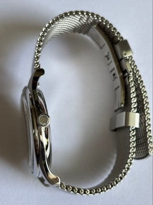 DUFA WEIMAR GMT DF-9006 QUARTZ WATCH MADE IN GERMANY GRAY DIAL GOOD CONDITION