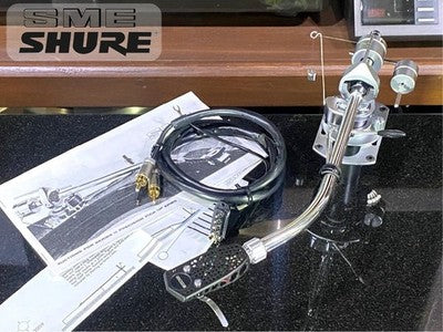 SME SHURE MODEL 3009 S2 TONEARM WITH DOUBLE NAME SHELL AND SME CABLE
