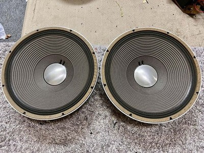2X JBL E140-8 15 INCH CONE WOOFER SPEAKER DRIVER UNIT EXCELLENT+++++