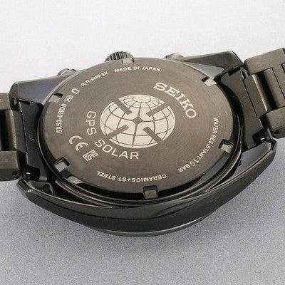 SEIKO ASTRON SBXC079 5X53-0BD0 SOLAR GPS SATELLITE BLACK DIAL 42MM SS CERAMIC