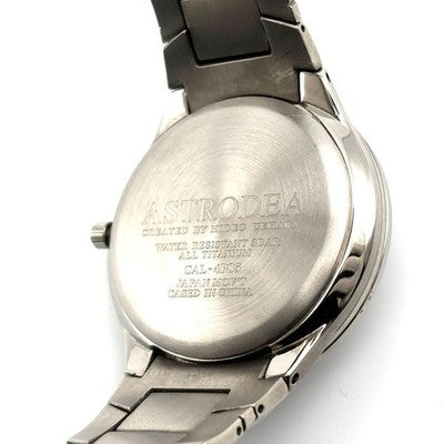CITIZEN CAL-4P85 ASTRODEA MOON PHASE TITANIUM QUARTZ 42MM MENS WATCH WORKING