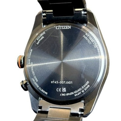 CITIZEN CB0286-61E ATTESA ACTLINE BLACK TITANIUM MEN'S  ROUND FACE JAPAN MADE