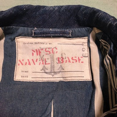 SUGAR CANE X MISTER FREEDOM DENIM PEA COAT SIZE M EXCELLENT++++