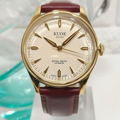 KUOE KYOTO ROYAL SMITH 90-006 AUTOMATIC WATCH MIYOTA 9039 WAFFLE DIAL