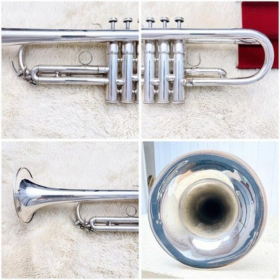 YAMAHA YTR-736 TRUMPET Bb SILVER PLATED WITH BACH 7C MOUTHPIECE CASE