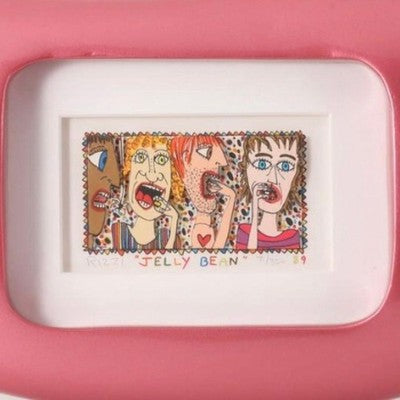 James Lizzy Silkscreen "JELLY BEAN" With Autograph