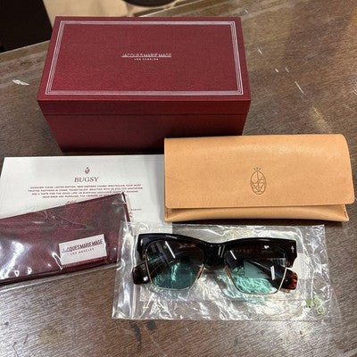 JACQUES MARIE MAGE BUGSY SUNGLASSES BEAU TURQUOISE LIMITED 450 SET JAPAN
