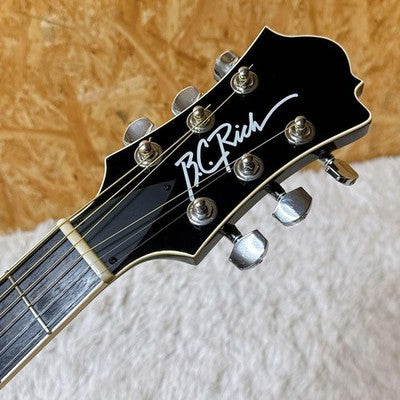 B.C. RICH ACOUSTIC ELECTRIC GUITAR RARE MODEL BLACK METAL ROCK STYLE