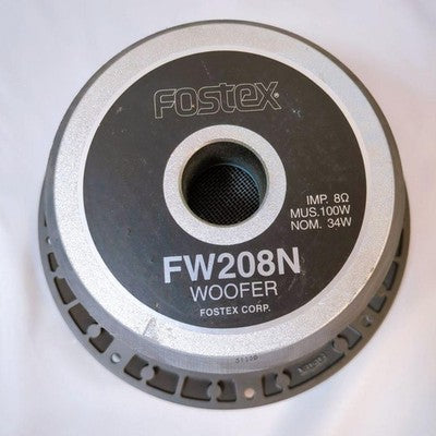 FOSTEX FW208N 20CM WOOFER UNIT USED WORKING CONDITION WITH BOX