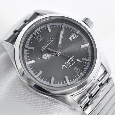 SEIKO MECHANICAL SZSB015 4R35-02R0 AUTOMATIC GRAY DIAL 10 BAR JDM MEN WATCH