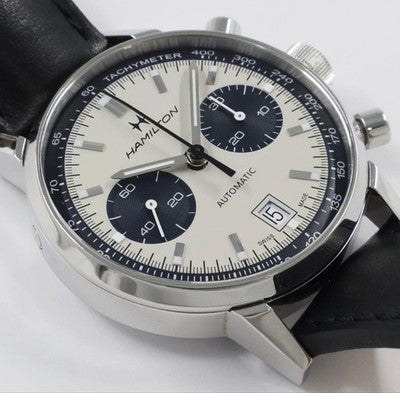 HAMILTON AMERICAN CLASSIC INTRA-MATIC H384160 PANDA DIAL AUTOMATIC CHRONOGRAPH
