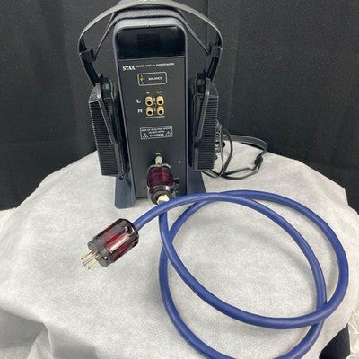 STAX SRM-300 AMPLIFIER W/ SR-202 HEADPHONES & OYAIDE POWER CABLE - TESTED