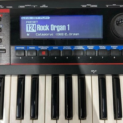ROLAND JUNO-GI 61-KEY SYNTHESIZER W/ AC ADAPTER HEADPHONES PEDAL  AS IS