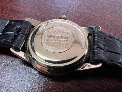 KING SEIKO SECOND MODEL LATE 44-2000 GOLD PLATED HAND-WOUND WATCH 44KS
