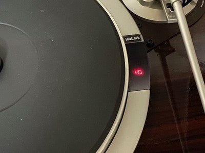 VICTOR JVC QL-A75 DIRECT DRIVE TURNTABLE SYSTEM RECORD PLAYER QUARTZ LOCK AS IS