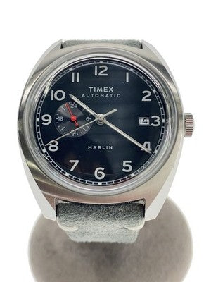 TIMEX MARLIN JET MENS AUTOMATIC WATCH TW2V62100 BLACK LEATHER STRAP