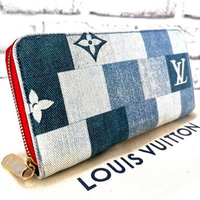 LOUIS VUITTON MONOGRAM DENIM ZIPPY WALLET M44938 RFID LIMITED 2020 SS