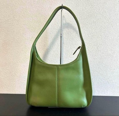 COACH ERGO SHOULDER BAG GREEN LEATHER VINTAGE Y2K HOBO CROSSBODY PURSE