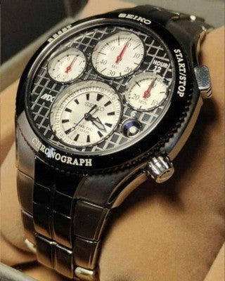 SEIKO KINETIC CHRONO MX7000 9T82 LIMITED EDITION 500 TITANIUM MEN WATCH SATX001