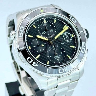 TAG HEUER AQUARACER CAK2111 CHRONOGRAPH AUTOMATIC WATCH,  WITH ALL ACCESSORIES.