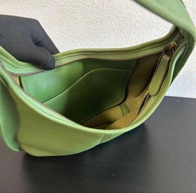COACH ERGO SHOULDER BAG GREEN LEATHER VINTAGE Y2K HOBO CROSSBODY PURSE