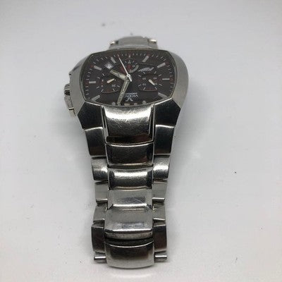 VICEROY FERNANDO ALONSO BLACK & SILVER QUARTZ CHRONOGRAPH USED FROM JAPAN