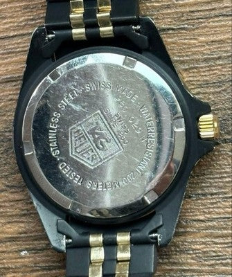 TAG HEUER 1000 PROFESSIONAL 200M 980.029N MEN'S WATCH BLACK GOLD VINTAGE