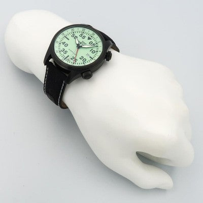 GLYCINE GL0439 AIR PILOT GMT 44MM BLACK MILITARY QUARTZ WATCH UNUSED W/ BOX MINT