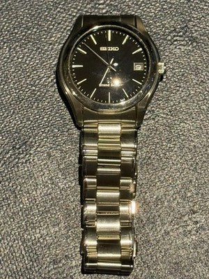 SEIKO SBGX041 GRAND SEIKO MEN'S WRISTWATCH ROUND FACE JAPAN MADE DIAL BLACK