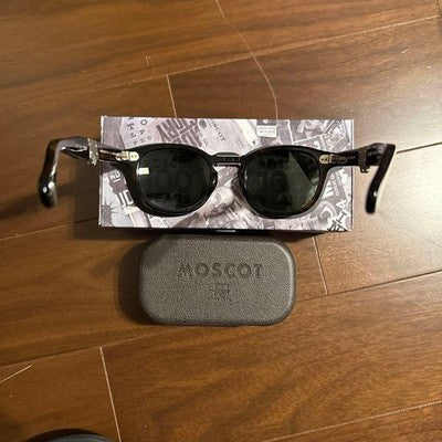 MOSCOT 100TH ANNIVERSARY 49 24-145 SUNGLASSES TORTOISE FRAME W/BOX ETC