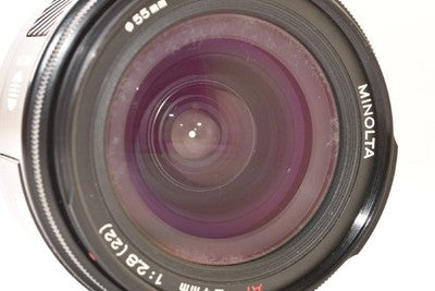 MINOLTA AF 24MM F2.8 LIGHTWEIGHT AND COMPACT WIDE-ANGLE PRIME LENS AS IS