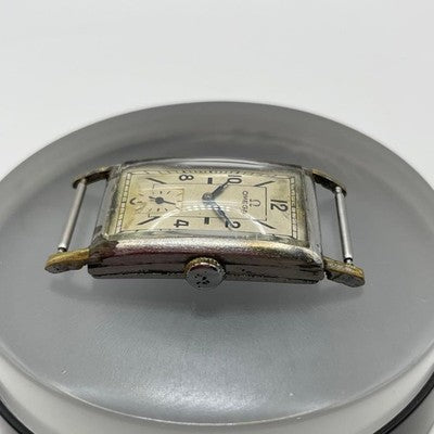 OMEGA VINTAGE T17 MANUAL WIND RECTANGULAR CASE WRISTWATCH CLASSIC RARE