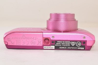 NIKON COOLPIX S3600 AZALEA PINK COMPACT DIGITAL CAMERA CCD SENSOR AS IS