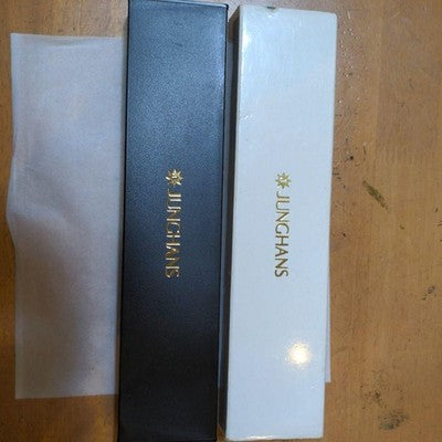 JUNGHANS LADIES WRISTWATCH SQUARE FACE ALL STAINLESS STEEL DIAL COLOR GOLD