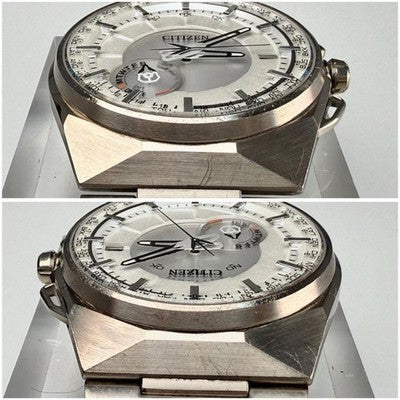 CITIZEN SATELLITE WAVE F100 T021085 ECO DRIVE TITANIUM RADIO CONTROLLED WATCH