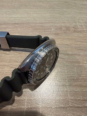 SEIKO PROSPEX KING TURTLE AUTOMATIC DIVER WATCH KHAKI DIAL 45MM 200M MENS JAPAN