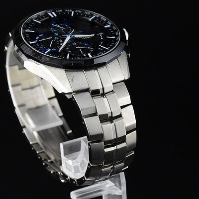 CASIO OCEANUS MANTA OCW-S3001-1AJF TITANIUM SOLAR RADIO WAVE MEN WATCH BLUE
