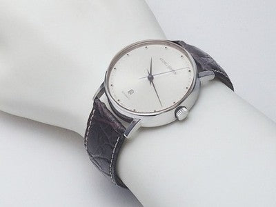 GEORG JENSEN 392 KOPPEL STAINLESS STEEL 41MM SILVER WRISTWATCH USED AUTHENTIC